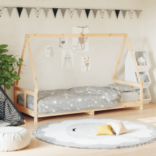 vidaXL gyerek tömör fenyőfa ágykeret 80 x 200 cm kiságy, babaágy