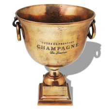 vidaXL győzelmi kupa pezsgőhűtő vörösréz barna dekoráció