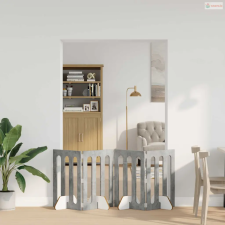 vidaXL Hajtható állatkerítés 4 pcs Beton Szürke 201 x 38 x 70 cm szállítóbox, fekhely kutyáknak