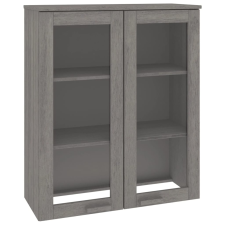 vidaXL HAMAR világosszürke tömör fenyőfa felső szekrény 85x35x100 cm (340507) bútor