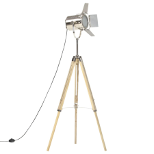 vidaXL háromlábú tömör mangófa állólámpa 140 cm (286116) világítás