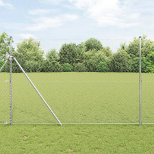 vidaXL Hatszögletű kerítés 1.6x25 m Horganyzott acél építőanyag