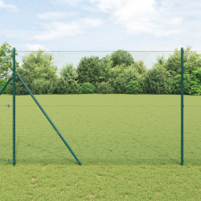 vidaXL Hatszögű Kerítés Zöld 1.6x100 m Acél építőanyag