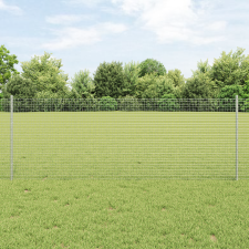 vidaXL Hegesztett Drót Kerítés 44 U Oszloppal Ezüst 0.8x100 m Acél építőanyag