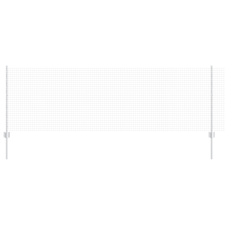 vidaXL Hegesztett Drót Kerítés 44 U Oszloppal Ezüst 0.8x100 m Acél (3336426) építőanyag