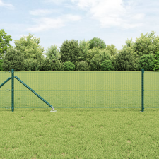 vidaXL Hegesztett Drótfence 13 Cölöppel Zöld 0.8x25 m Acél építőanyag