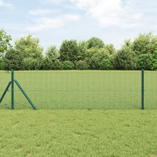 vidaXL Hegesztett Drótfence 13 Oszloppal Zöld 0.6x100 m Acél építőanyag