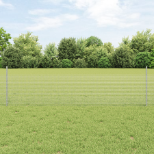 vidaXL Hegesztett Drótfence 5 Oszloppal Ezüst 0.5x100 m Acél építőanyag