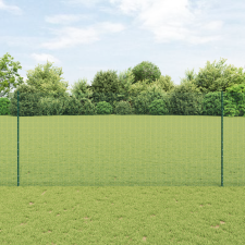 vidaXL Hegesztett Drótfence 5 U Oszloppal Zöld 1.4x10 m Acél építőanyag