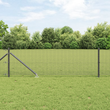 vidaXL Hegesztett Drótkerítés 13 Cölöppel Szürke 0.6x50 m Acél építőanyag