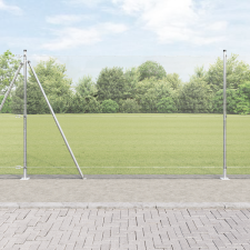 vidaXL Hegesztett Drótkerítés 13 Flancos Poszttal 1.5x25 m Galvanizált acél építőanyag