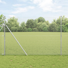 vidaXL Hegesztett Drótkerítés 1.5x10 m Horganyzott Acél építőanyag