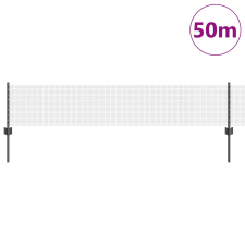 vidaXL Hegesztett Drótkerítés 22 U Oszloppal Szürke 0.4x50 m Acél építőanyag