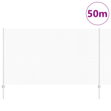 vidaXL Hegesztett Drótkerítés 44 U Oszloppal Ezüst 1.4x50 m Acél építőanyag