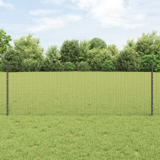 vidaXL Hegesztett Drótkert 5 U Poszttal Szürke 0.8x10 m Acél építőanyag
