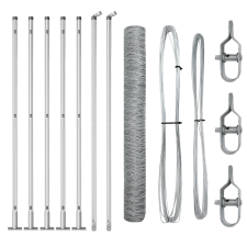 vidaXL Hexagon Kerítés 1.2x10 m Horganyzott Acél (3353769) építőanyag