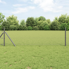 vidaXL Hexagon Kerítés Szürke 0.4x25 m Acél építőanyag