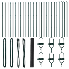 vidaXL Hexagon Kerítés Szürke 1.2x50 m Acél (3352854) építőanyag