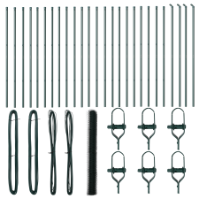 vidaXL Hexagon Kerítés Zöld 1,5x50 m Acél (3352723) építőanyag