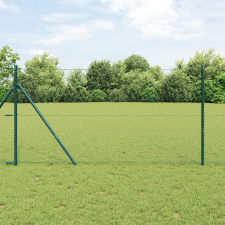 vidaXL Hexagon kerítés Zöld 1x50 m Acél építőanyag