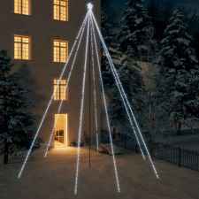 vidaXL Hideg fehér bel- és kültéri karácsonyi égők 1300 LED-del 8 m műfenyő