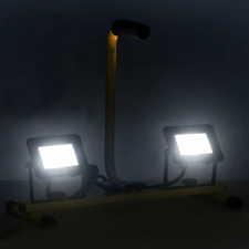 vidaXL hideg fehér fényű fogantyúval ellátott LED-es reflektor 2x20 W (149649) világítás