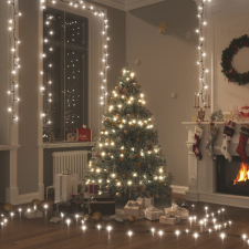 vidaXL hideg fehér fényű PVC LED-szalag 150 LED-el 15 m karácsonyfa izzósor