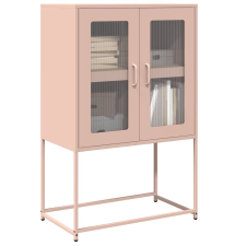 vidaXL Highboard rózsaszín 68x39x107 cm Acél bútor