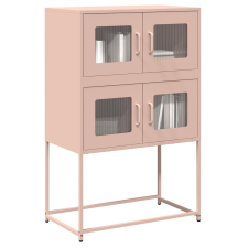 vidaXL Highboard rózsaszín 68x39x107 cm Acél bútor