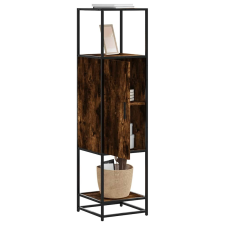 vidaXL Highboard sonoma tölgy 35,5x35x139 cm gépelt fa és fém bútor