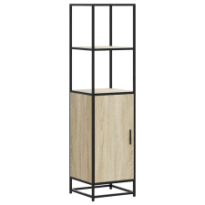 vidaXL Highboard sonoma tölgy 35,5x35x139 cm gépelt fa és fém (849045) bútor