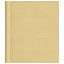 vidaXL homokszínű 100% oxford poliészter erkélyparaván 120 x 500 cm (4000037) kerti bútor