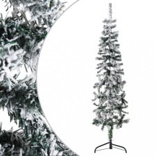 vidaXL hópelyhes vékony fél műkarácsonyfa állvánnyal 120 cm műfenyő