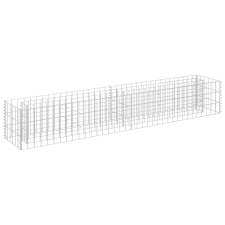 vidaXL horganyzott acél gabion magaságyás 180 x 30 x 30 cm (145633) kerti tárolás