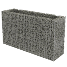 vidaXL horganyzott acél gabion magaságyás 180 x 50 x 100 cm (143558) kerti tárolás