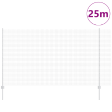 vidaXL Horganyzott Drótkerítés 22 U Poszttal Ezüst 1.4x25 m Acél (3336370) építőanyag
