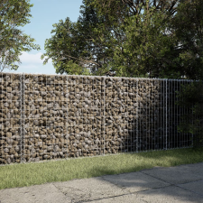 vidaXL Horganyzott vas gabion kosár fedéllel 200 x 100 x 100 cm kerti tárolás
