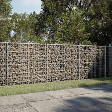 vidaXL horganyzott vas gabion kosár fedéllel 300 x 100 x 100 cm kerti tárolás
