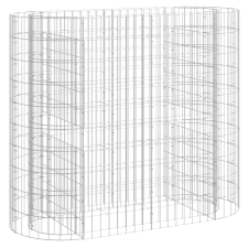 vidaXL horganyzott vas gabion magaságyás 120x50x100 cm (152032) kerti tárolás