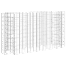 vidaXL horganyzott vas gabion magaságyás 190x50x100 cm (152033) kerti tárolás