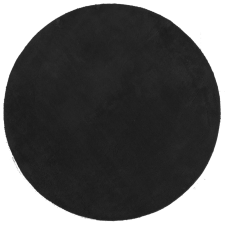 vidaXL HUARTE fekete rövid szálú puha és mosható szőnyeg Ø 120 cm (375124) lakástextília