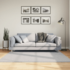 vidaXL HUARTE szürke rövid szálú puha és mosható szőnyeg 160 x 160 cm lakástextília