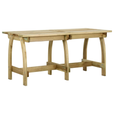 vidaXL impregnált fenyőfa kerti asztal 160 x 74 x 75 cm kerti bútor