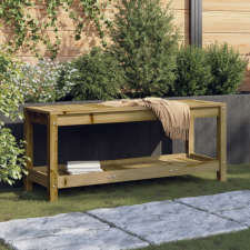 vidaXL Impregnált fenyőfa kerti pad 108 x 35 x 45 cm kerti bútor