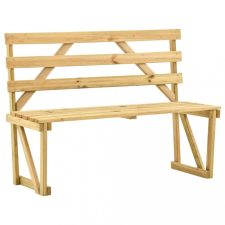 vidaXL Impregnált fenyőfa kerti pad 120 cm kerti bútor