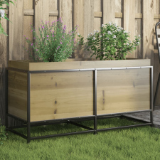 vidaXL impregnált fenyőfa kerti virágláda 100 x 40 x 50 cm kerti tárolás