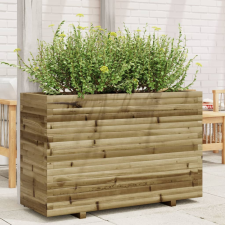 vidaXL Impregnált fenyőfa kerti virágláda 110x40x72 cm kerti tárolás