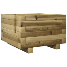 vidaXL impregnált fenyőfa kerti virágláda 40x40x26,5 cm kerti tárolás