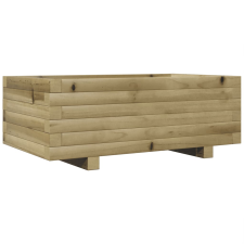 vidaXL impregnált fenyőfa kerti virágláda 70x40x26,5 cm kerti tárolás
