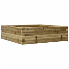vidaXL impregnált fenyőfa kerti virágláda 80x80x23 cm kerti tárolás